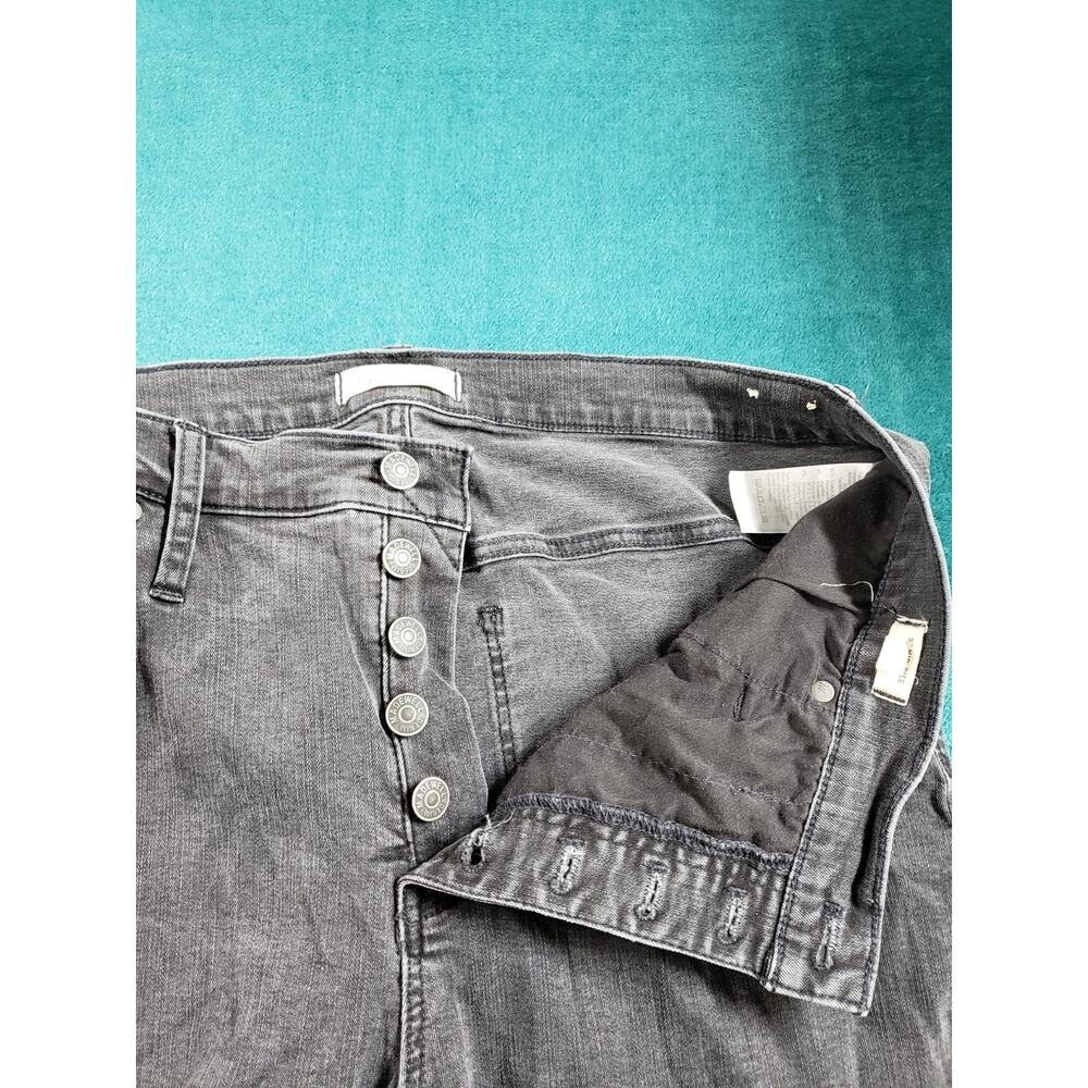 Madewell Jeans Size 33 Womens Black Stretch Pants Dark Denim Mid Rise Skinny - Picture 6 of 13